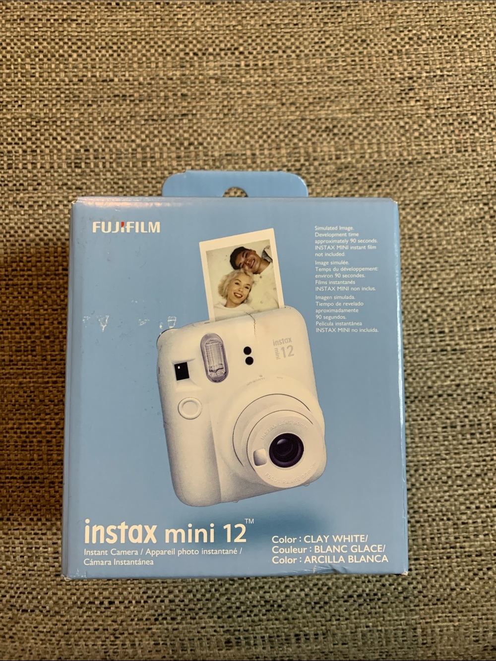 Instant mini 12 camera brand new in box clay white color